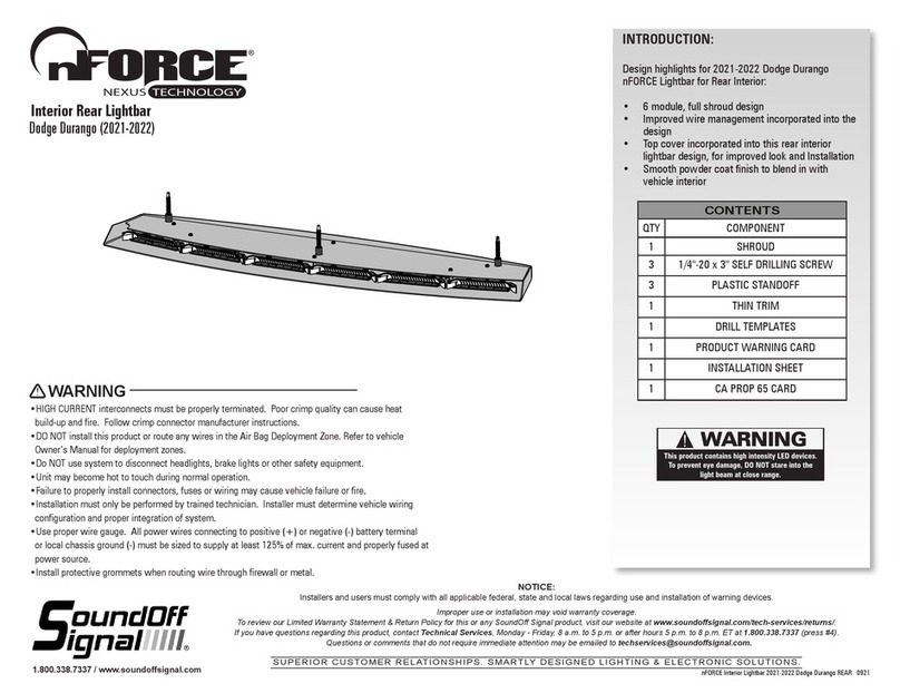 Soundoff Signal NEXUS nFORCE quick start guide