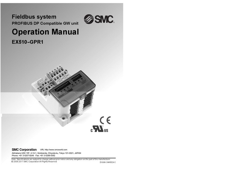 SMC Networks EX510-GPR1 Series Operation manual
