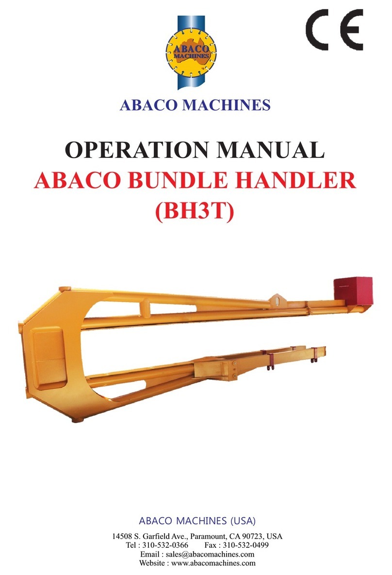 ABACO MACHINES BH3T Operation manual