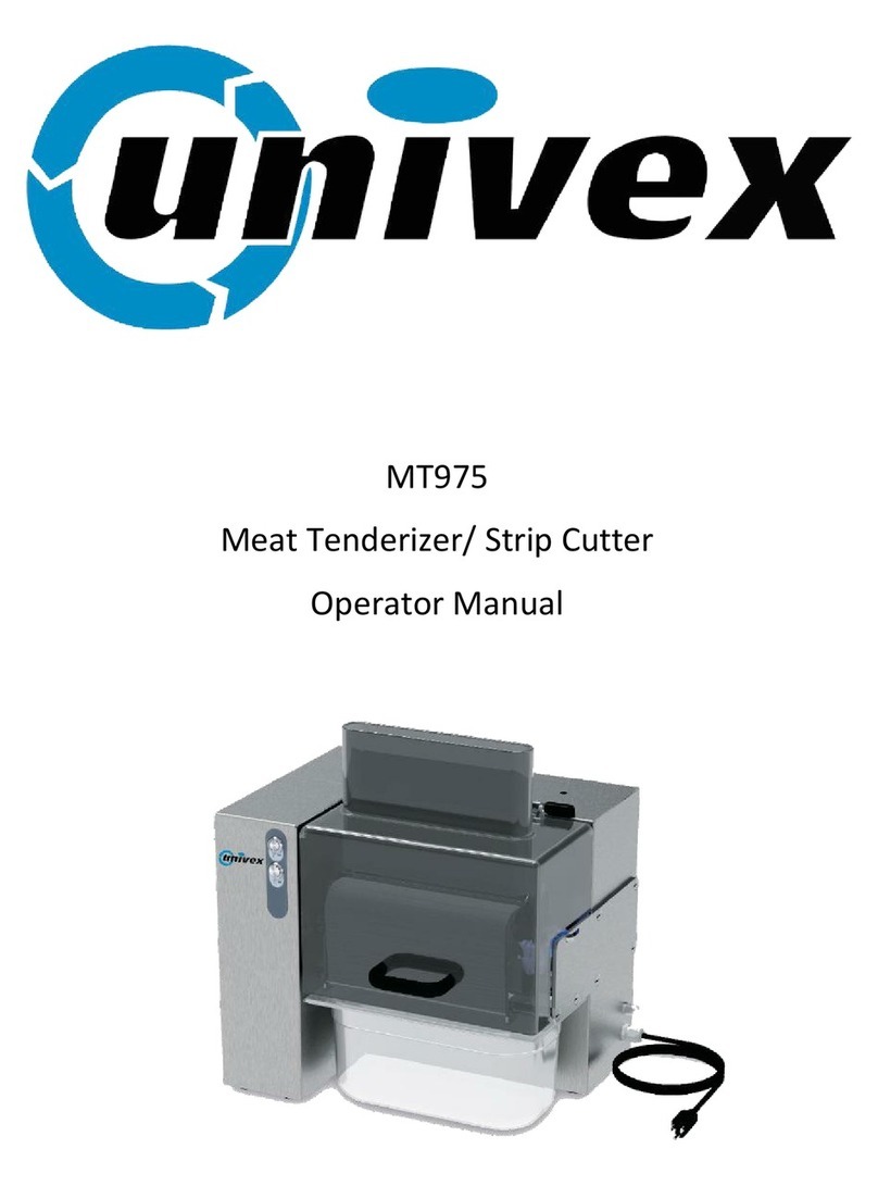 Univex MT975 Operator's manual
