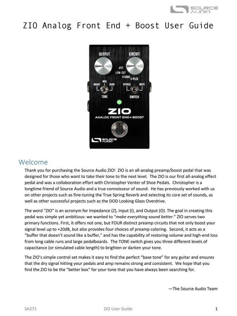 Source Audio ZIO User manual
