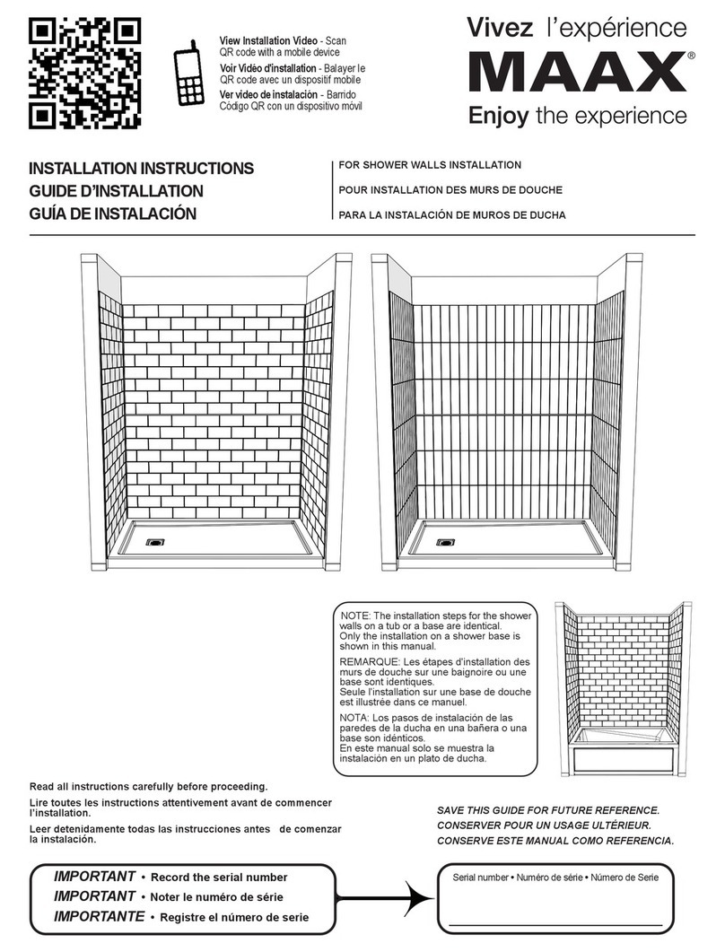 MAAX Vivez User manual