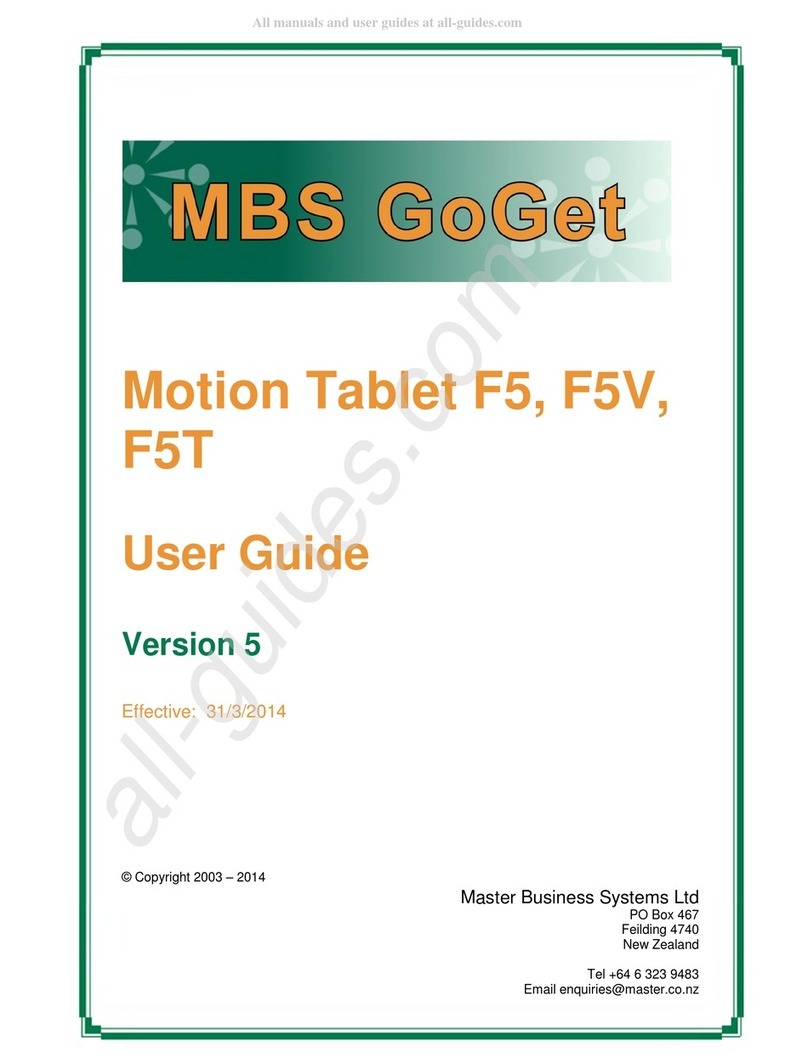 MBS GoGet F5 user guide