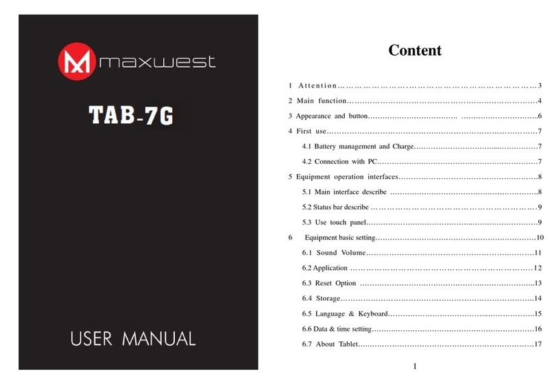 MaxWest TAB-7G user manual