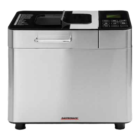 Gastroback Design Automatic Bread Maker Advanced User manual