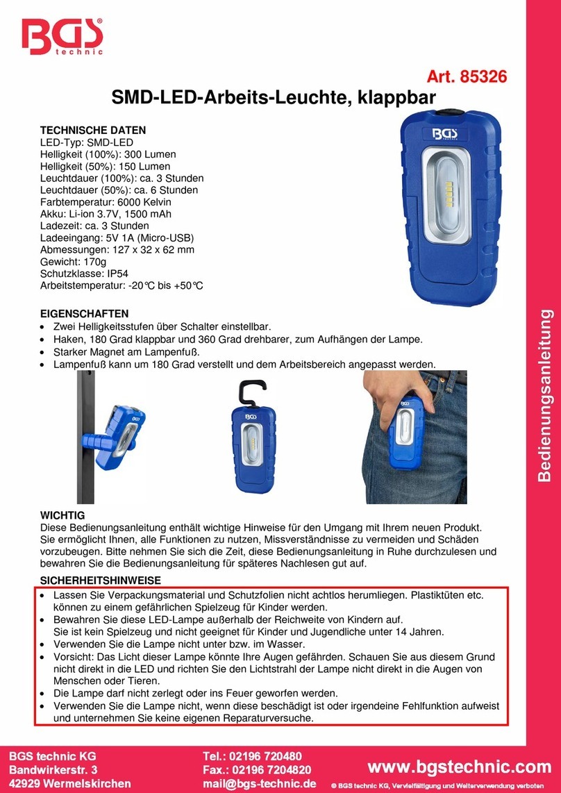 BGS technic 85326 User manual BGS technic 85326 User manual