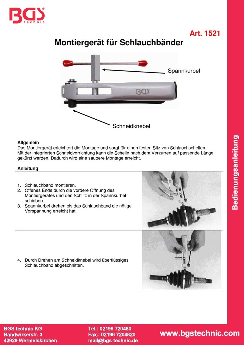 BGS technic 1521 User manual