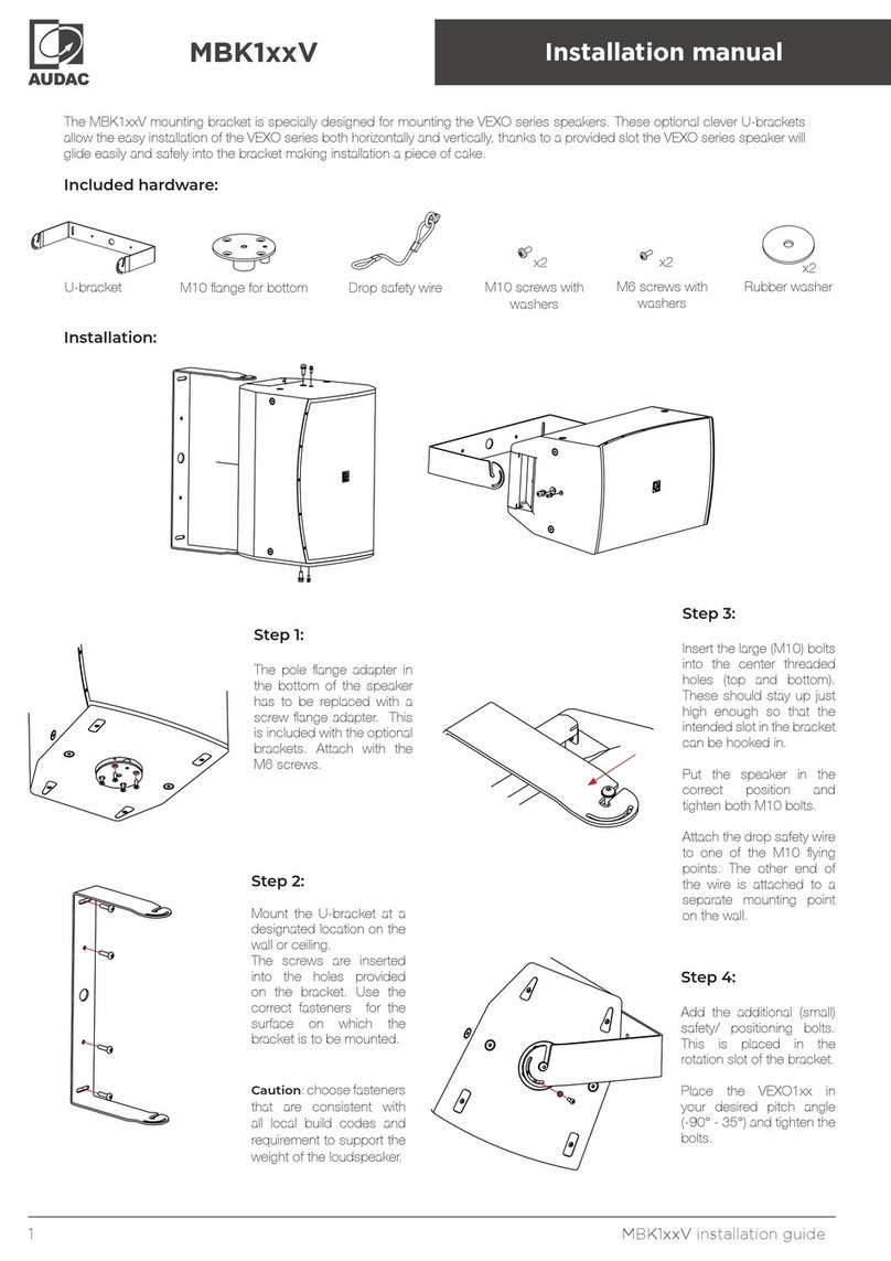AUDAC MBK1 V Series User manual