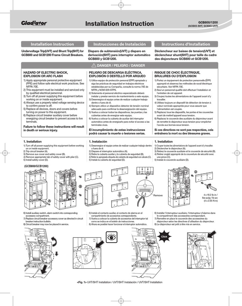 Gladiator GCB800 User manual