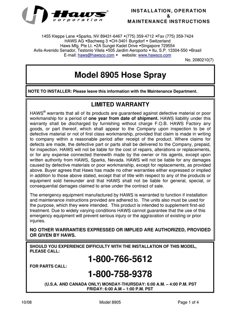 Haws 8905 Guide