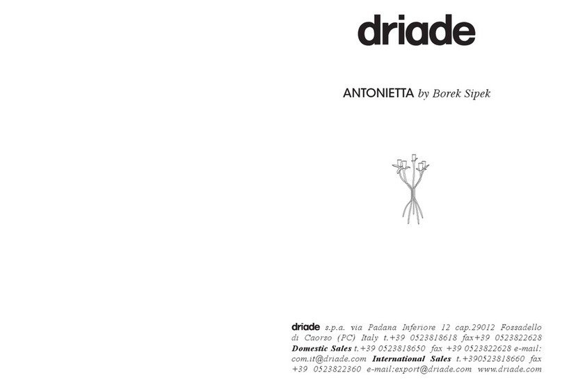 driade ANTONIETTA User manual