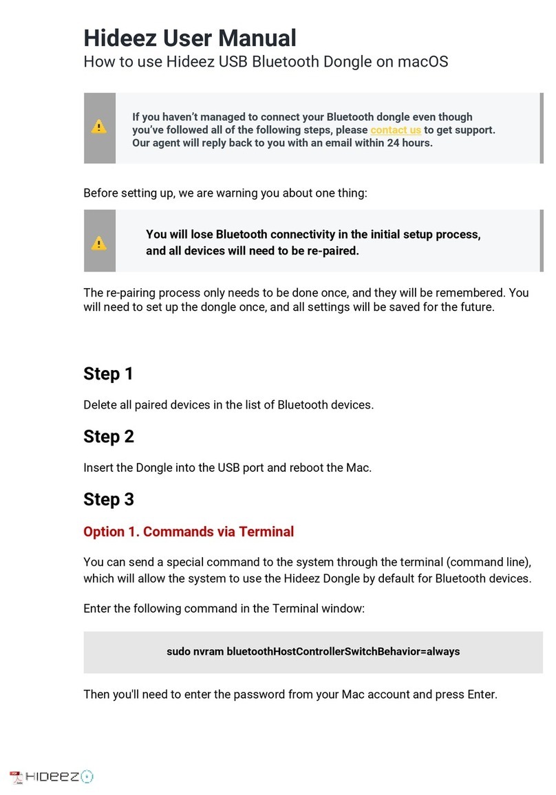 Hideez BT0015 user manual