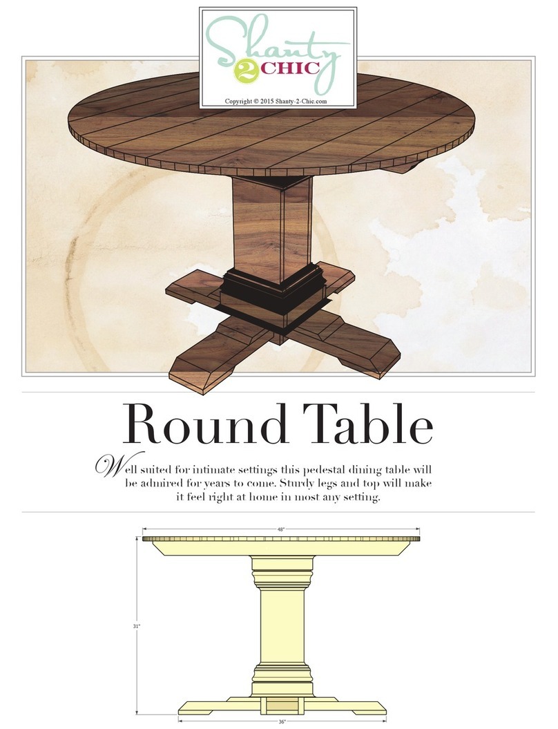 Shanty 2 CHIC Round Table User manual