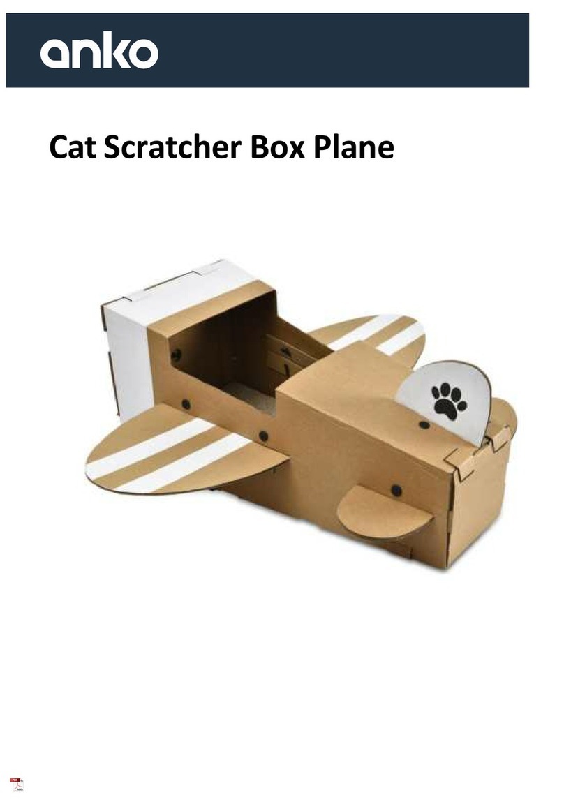 anko Cat Scratcher Box Plane User manual