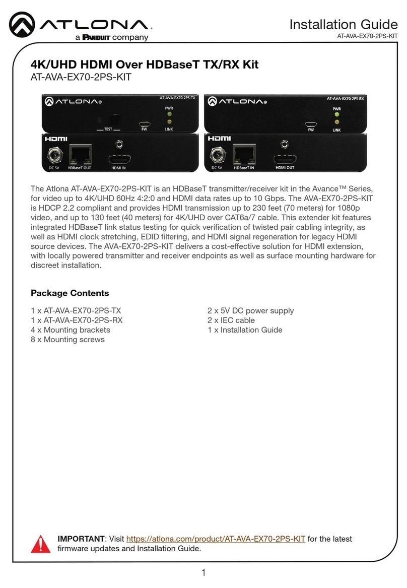 Panduit ATLONA AT-AVA-EX70-2PS-KIT installation guide