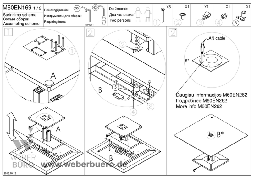 WEBER Buro M60EN169 quick start guide WEBER Buro M60EN169 quick start guide