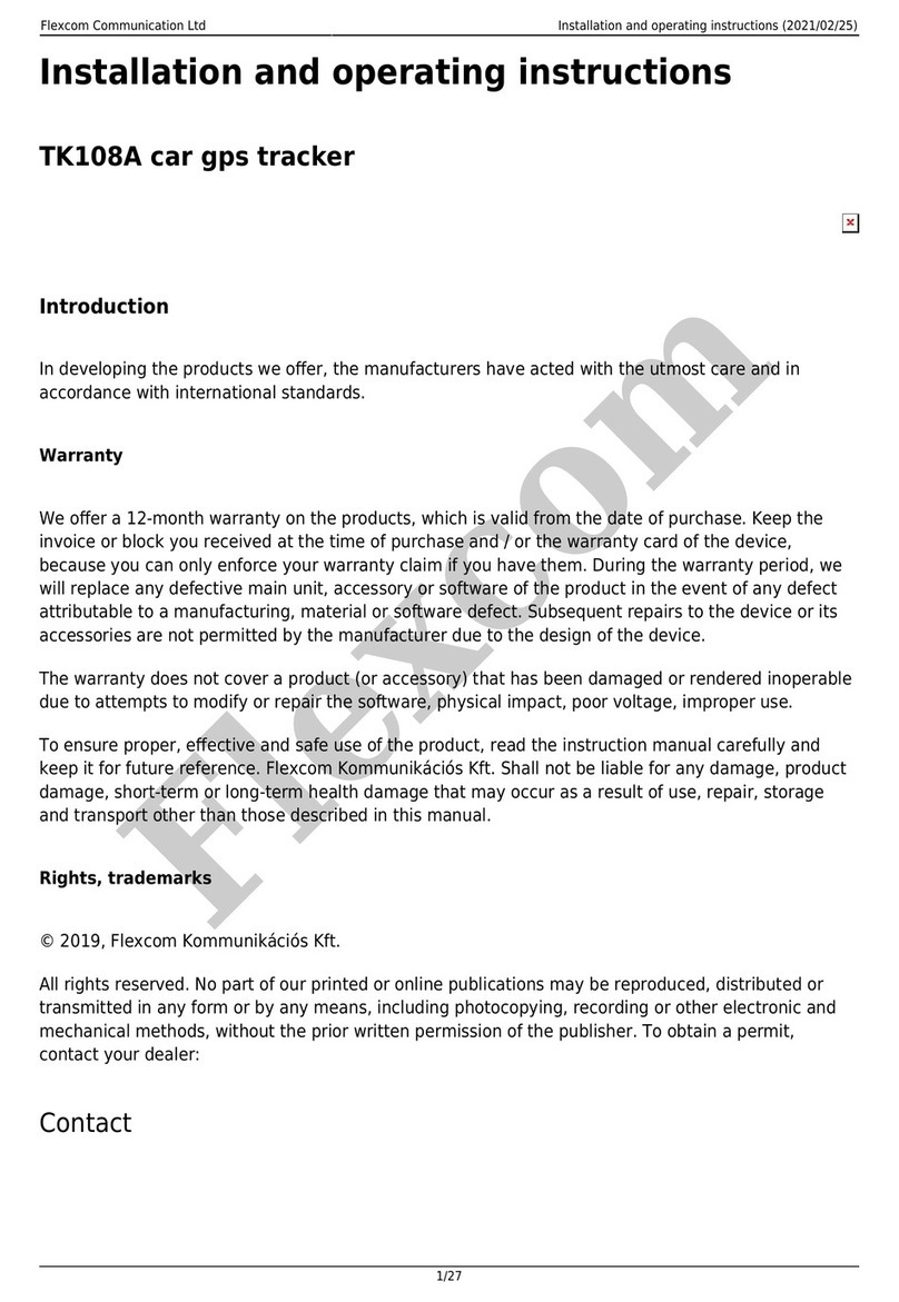 Flexcom TK108A User manual Flexcom TK108A User manual