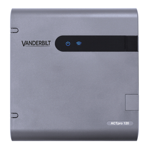 Vanderbilt ACTpro-120 Installation and configuration instructions