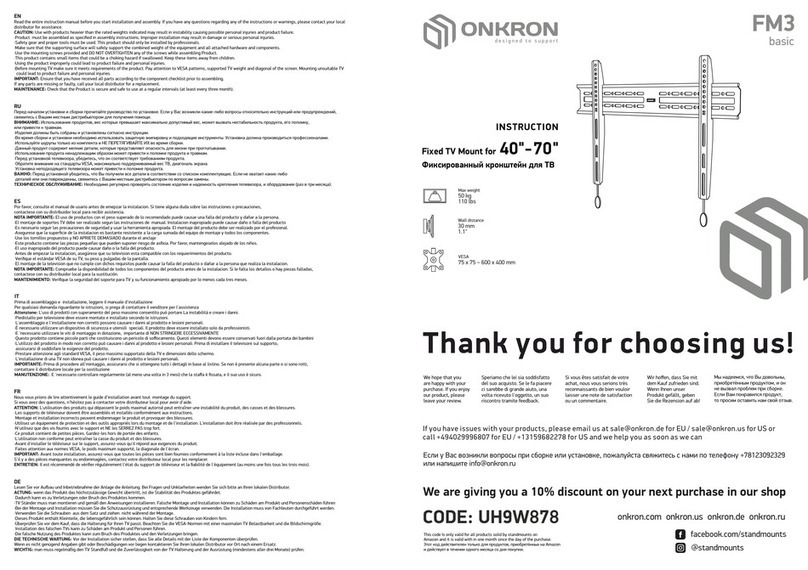 ONKRON FM3 Basic instructions