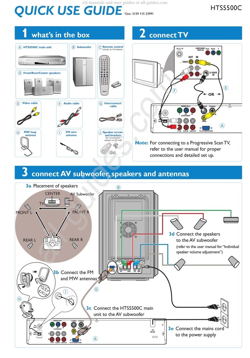 Philips HTS5500C Operating manual