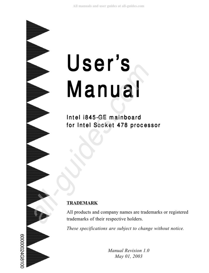 Intel i845-GE User manual