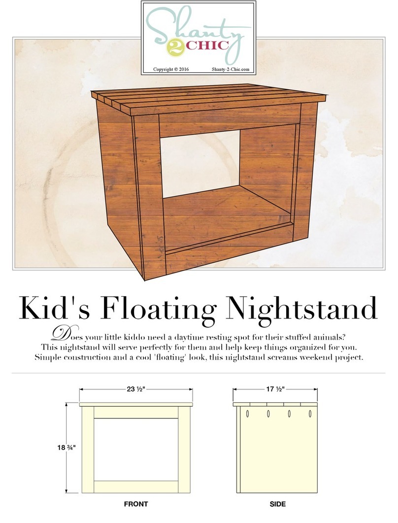 Shanty 2 CHIC Kid's Floating Nightstand manual