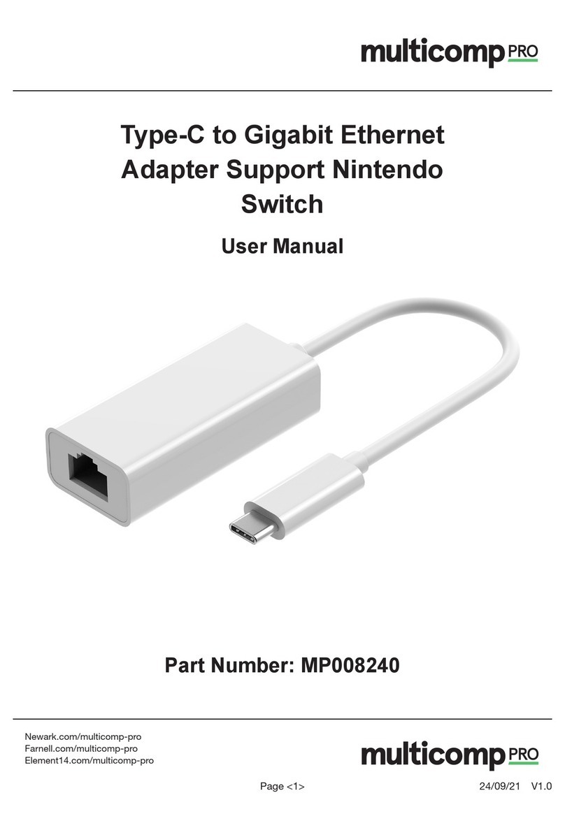 multicomp pro MP008240 User manual