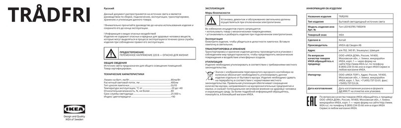 IKEA TRADFRI LED1837R5 User manual