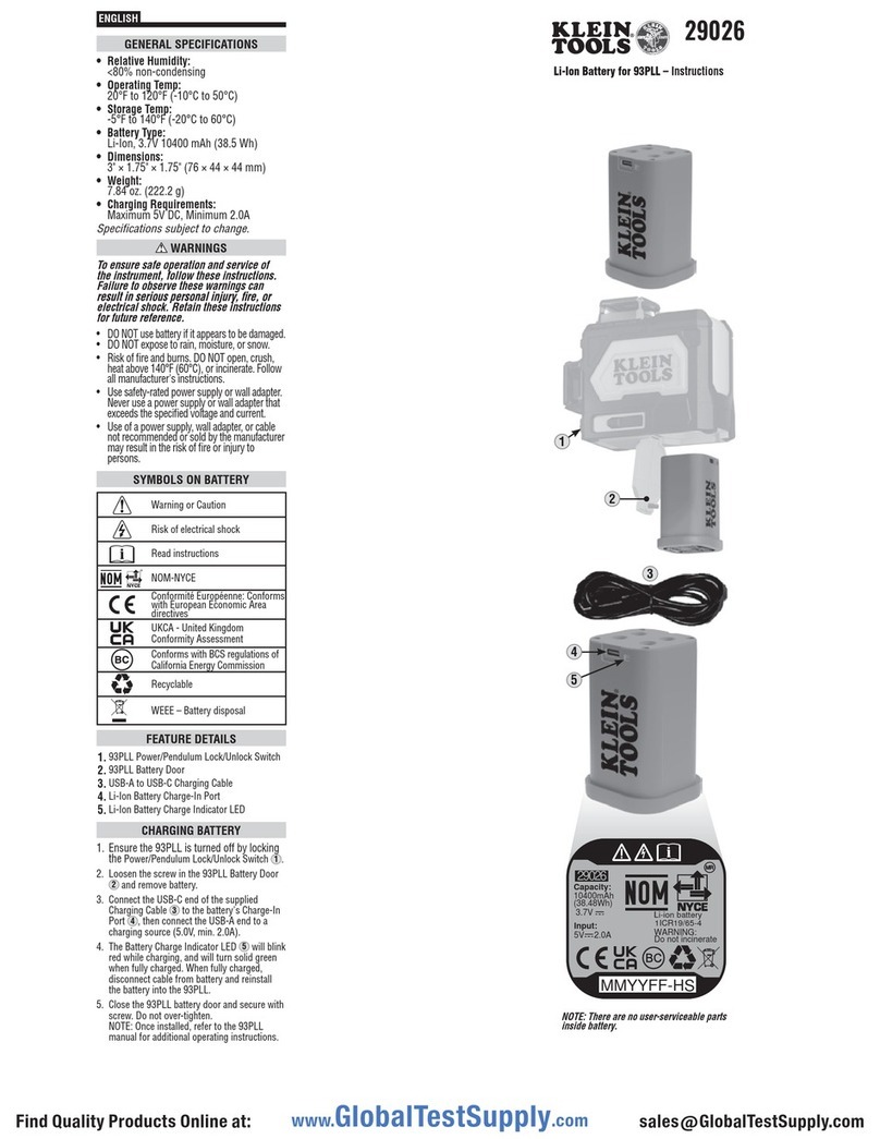Klein Tools 29026 instructions Klein Tools 29026 instructions