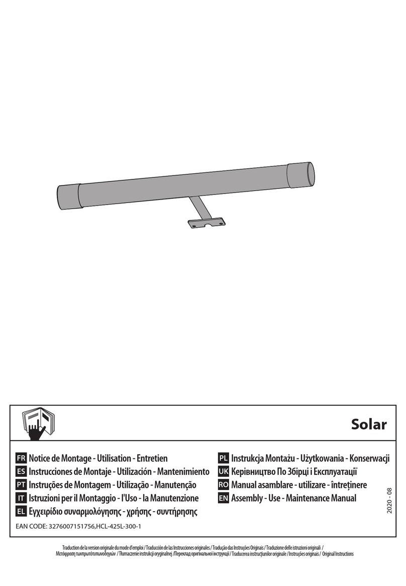 ADEO Services Solar Assembly, Use, Maintenance Manual