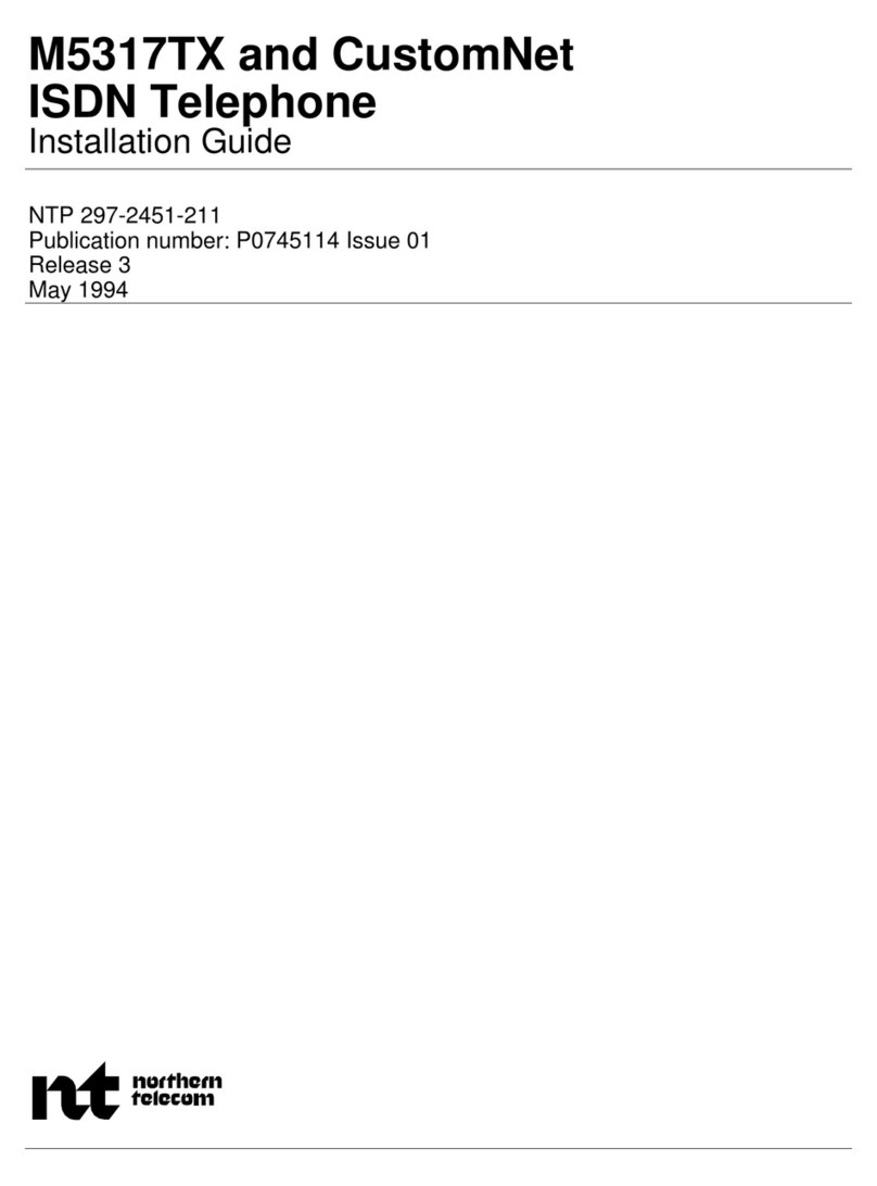 Northern Telecom M5317TX installation guide