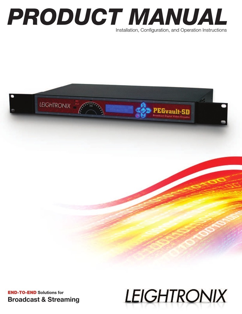 Leightronix PEGvault-SD Product manua