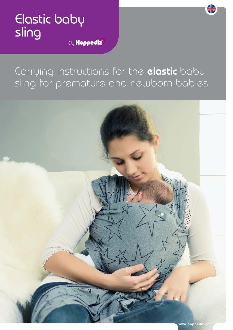 Hoppediz Elastic baby sling instructions