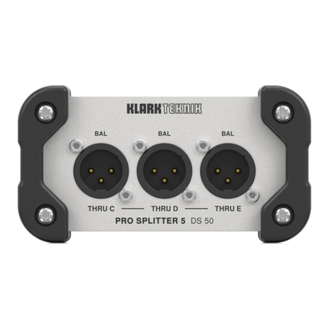Klark Teknik PRO SPLITTER 5 DS 50 manual