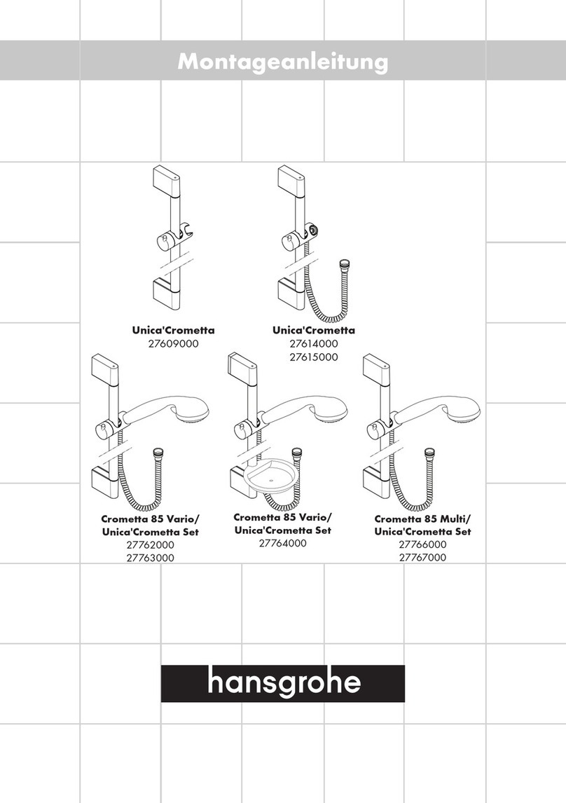 Hans Grohe Unica'Crometta 27609000 manual Hans Grohe Unica'Crometta 27609000 manual