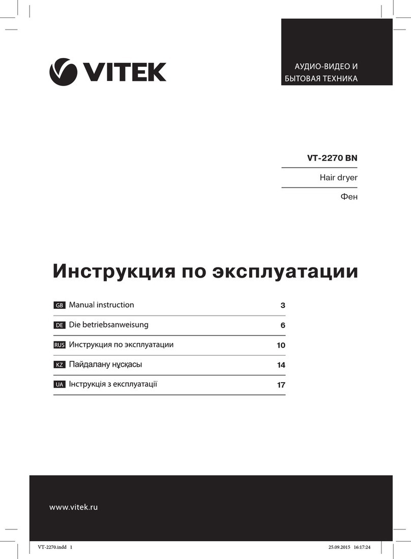 Vitek VT-2270 BN Manual instruction