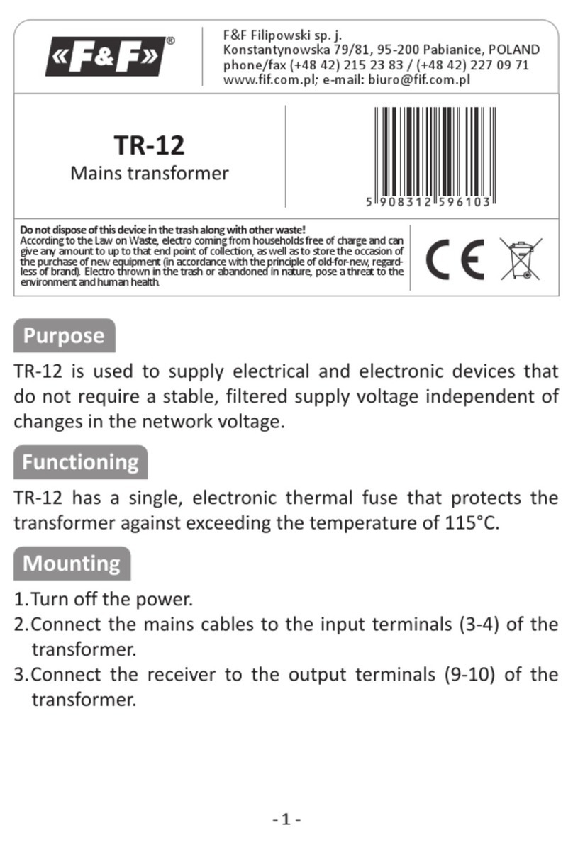 F&F TR-12 User manual