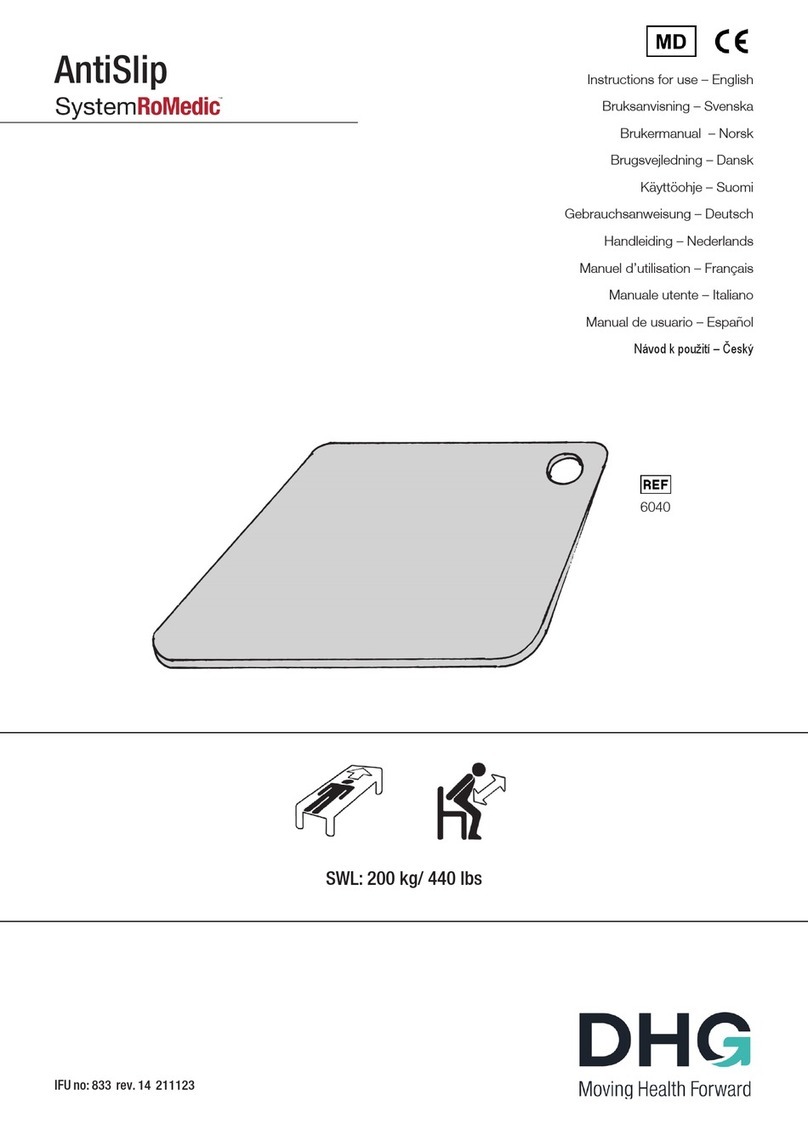 DHG SystemRoMedic AntiSlip User manual