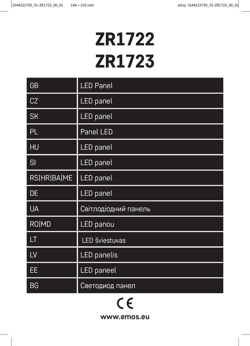 Emos TROFFER ZR1722 manual