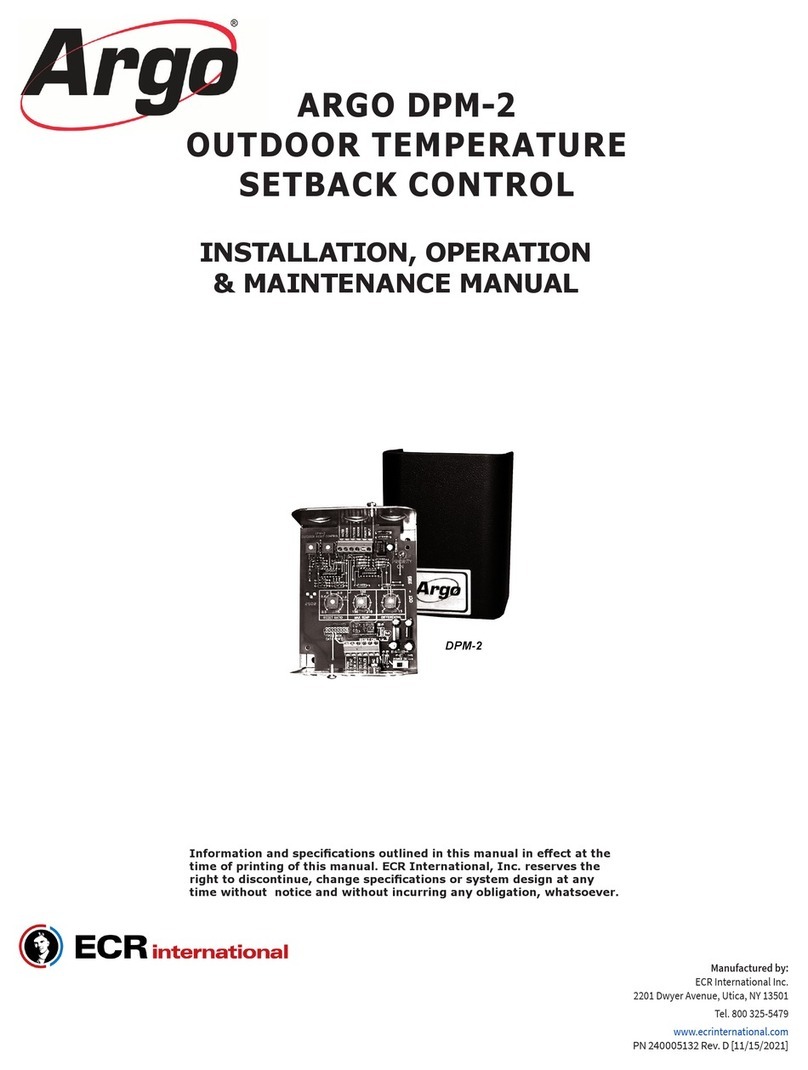 ECR International ARGO DPM-2 Installation, operation & maintenance manual