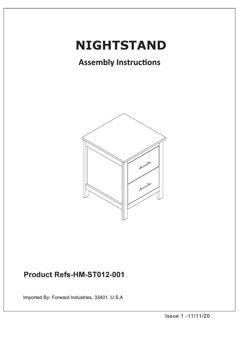 Forward Industries NIGHTSTAND HM-ST012-001 User manual