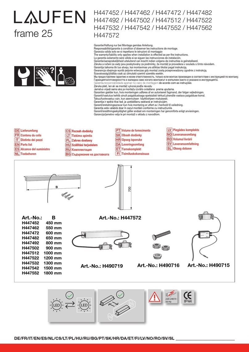 Laufen H447452 manual