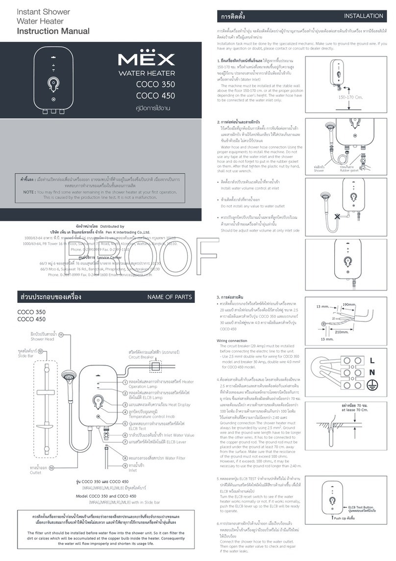 Mex COCO 350 User manual