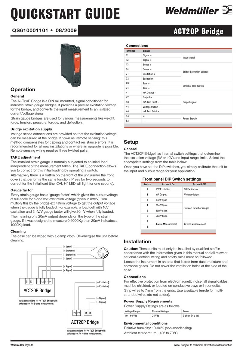Weidmüller ACT20P quick start guide