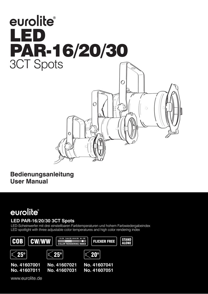 EuroLite PAR-16 Spot user manual