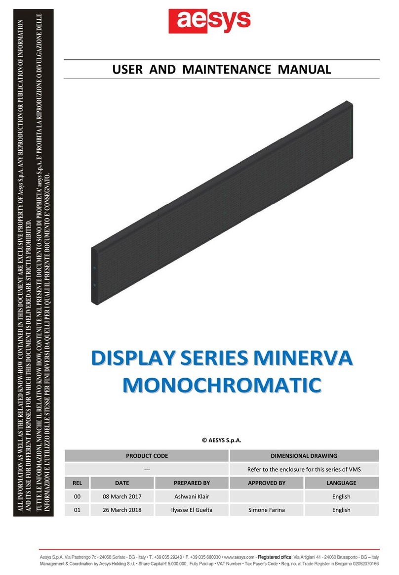 AESYS Minerva Series User and maintenance manual