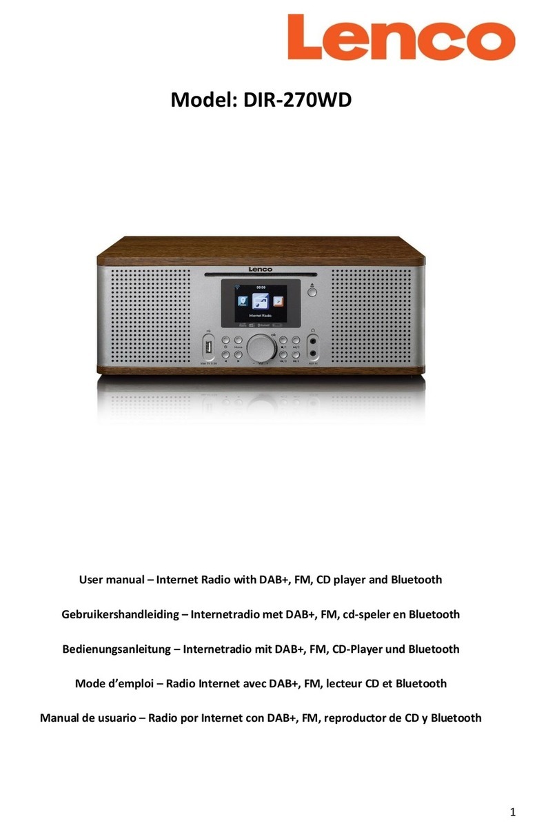 LENCO DIR-270WD User manual LENCO DIR-270WD User manual