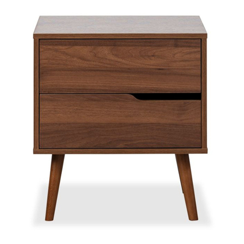 Mocka Edmond Bedside Table User manual Mocka Edmond Bedside Table User manual