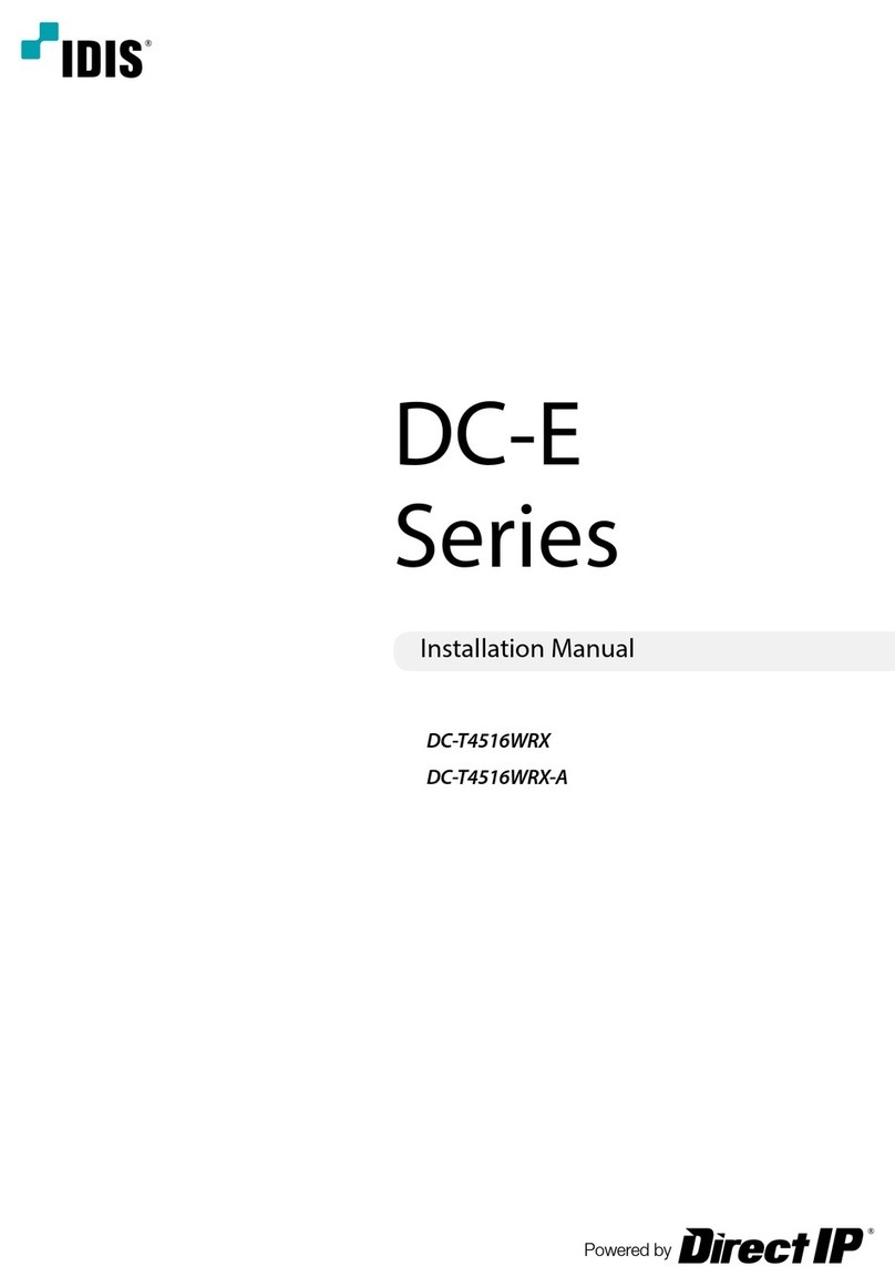 Idis DC-E SERIES User manual
