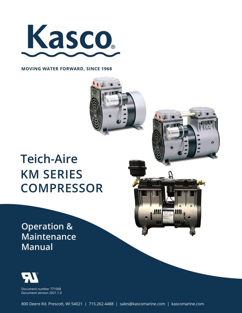 Kasco Teich-Aire KM Series Operation & maintenance manual